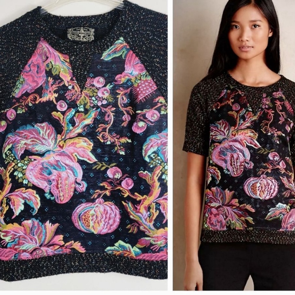 Anthropologie James Coviello Knit Top